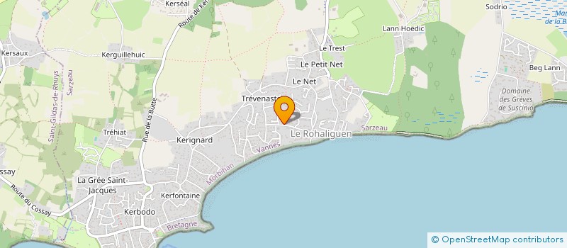 localisation de l'entreprise MONSIEUR CHARLES TORTUYAUX  SARZEAU