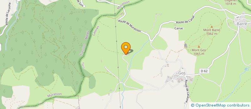 localisation de l'entreprise MONSIEUR CHARLES VABRE  MURAT-SUR-VEBRE