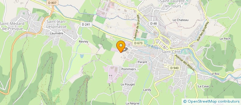 localisation de l'entreprise MONSIEUR CHARLES VALERY  SAINT-CERE