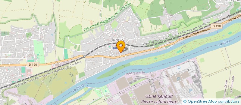 localisation de l'entreprise MONSIEUR CHARLES VAN LAETHEM  JUZIERS