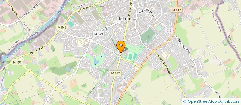 localisation de l'entreprise MONSIEUR CHARLES VANCOILLIE  HALLUIN