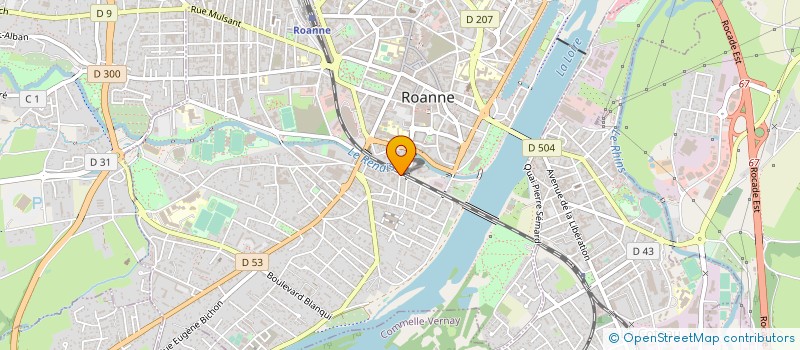 localisation de l'entreprise MONSIEUR CHARLES VARINARD  ROANNE