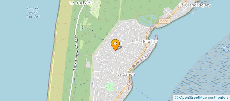 localisation de l'entreprise MONSIEUR CHARLES VERSWIJVER à LEGE-CAP-FERRET
