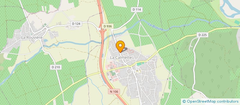 localisation de l'entreprise MONSIEUR CHARLES VIGNAUD  LA CALMETTE