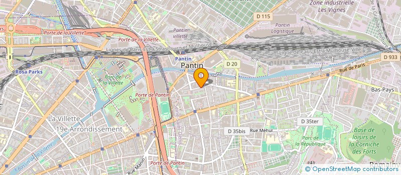 localisation de l'entreprise MONSIEUR CHARLES VILLA à PANTIN