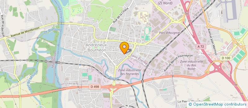 localisation de l'entreprise MONSIEUR CHARLES VITALE  ANDREZIEUX-BOUTHEON