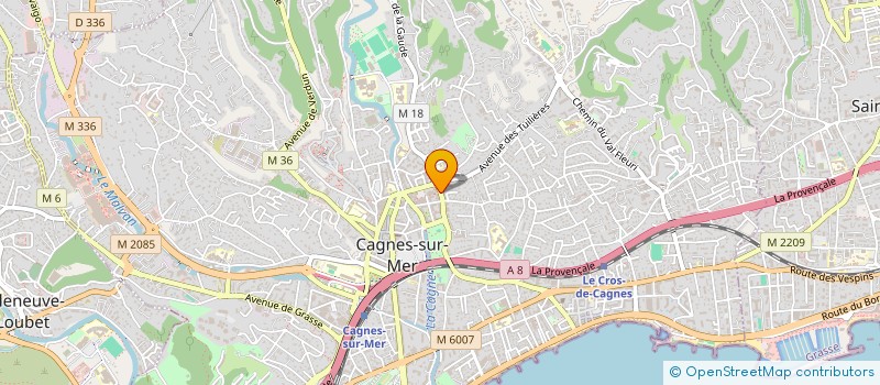 localisation de l'entreprise MONSIEUR CHARLES VIZIER à CAGNES-SUR-MER