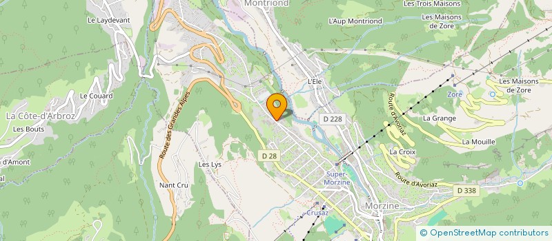 localisation de l'entreprise MONSIEUR CHARLES VOUILLON  MORZINE