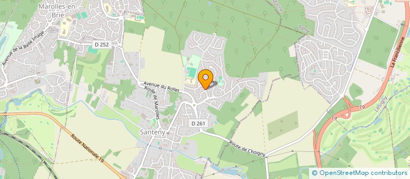 localisation de l'entreprise MONSIEUR CHARLES WAJCMAN  SANTENY