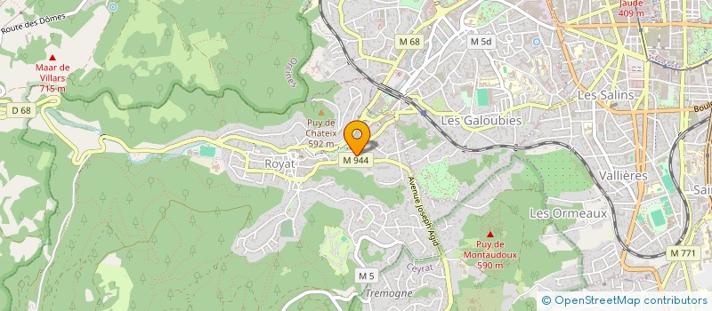 localisation de l'entreprise MONSIEUR CHARLES WEBER  ROYAT