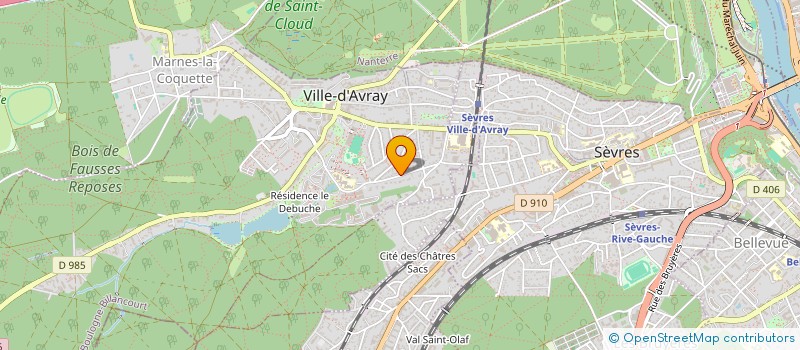 localisation de l'entreprise MONSIEUR CHARLES WITVOET  VILLE-D'AVRAY