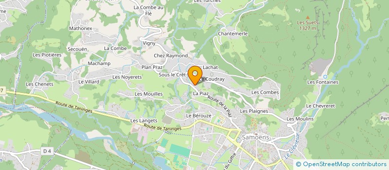 localisation de l'entreprise MONSIEUR CHARLES WYLEY  SAMOENS