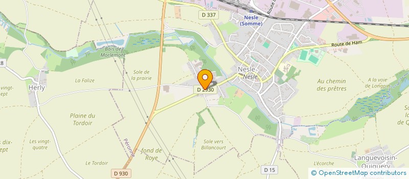 localisation de l'entreprise MONSIEUR CHARLETTE LESOURD  NESLE