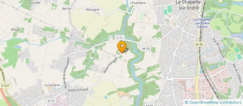 localisation de l'entreprise MONSIEUR CHARLEY DELEPINE à LA CHAPELLE-SUR-ERDRE
