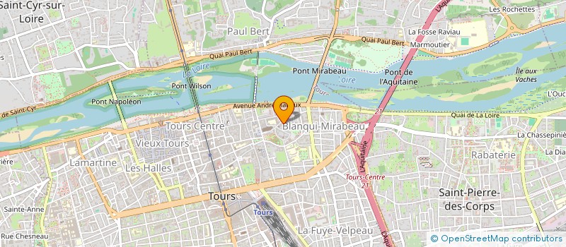 localisation de l'entreprise MONSIEUR CHARLEY DUPONT  TOURS