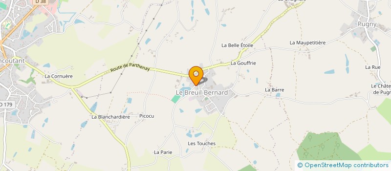 localisation de l'entreprise MONSIEUR CHARLEY GREGOIRE  MONCOUTANT-SUR-SEVRE