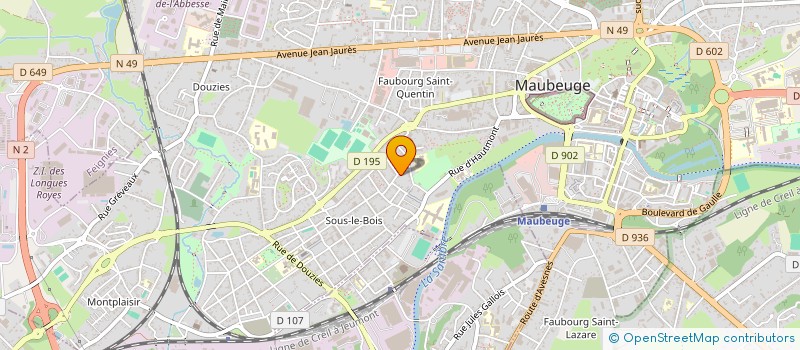 localisation de l'entreprise MONSIEUR CHARLEY-JUNIOR BENICE à MAUBEUGE