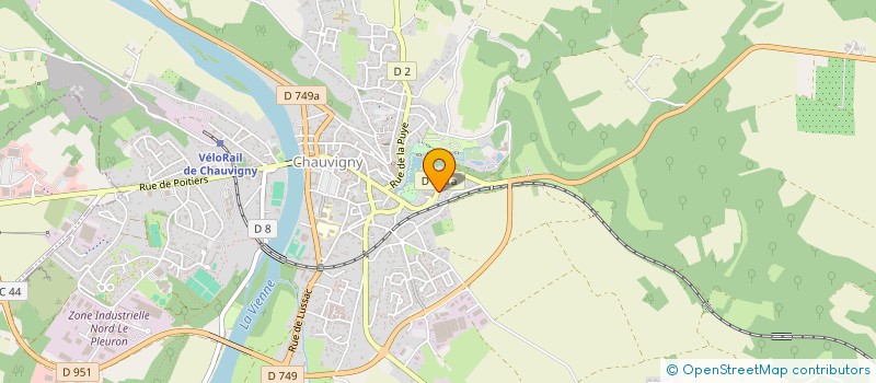 localisation de l'entreprise MONSIEUR CHARLI CHAMOLEY  CHAUVIGNY