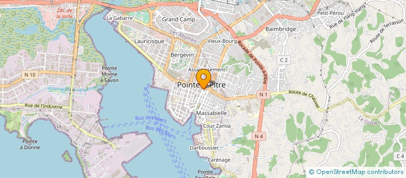 localisation de l'entreprise MONSIEUR CHARLIE ATHALYS à POINTE A PITRE