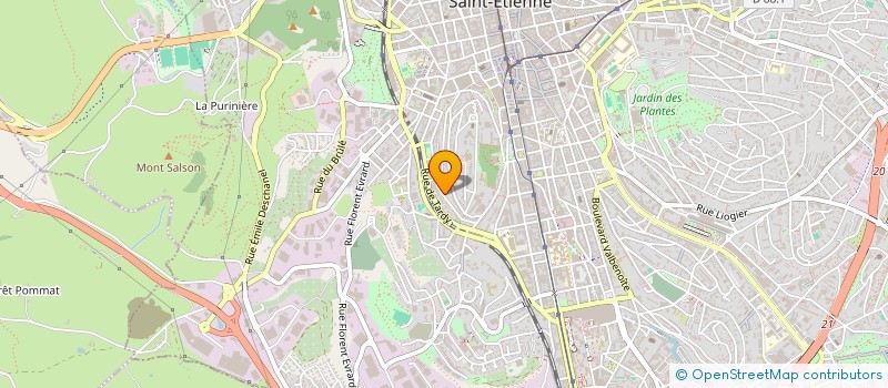 localisation de l'entreprise MONSIEUR CHARLIE BADIOU  SAINT-ETIENNE