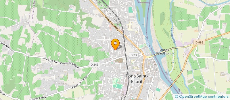 localisation de l'entreprise MONSIEUR CHARLIE BARROIRE à PONT-SAINT-ESPRIT