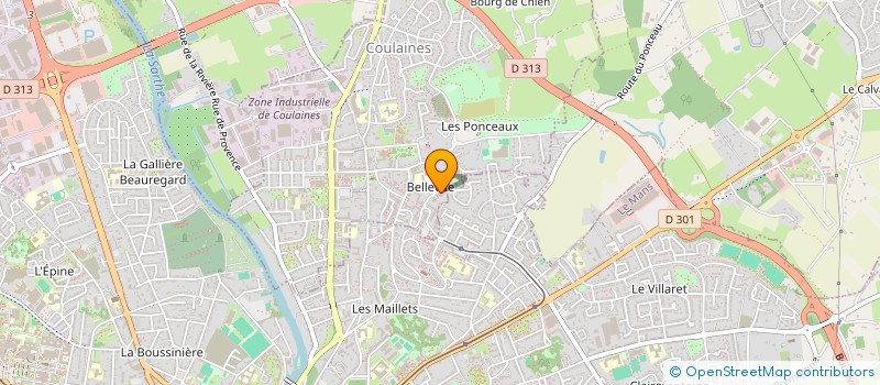 localisation de l'entreprise MONSIEUR CHARLIE BECHET à COULAINES