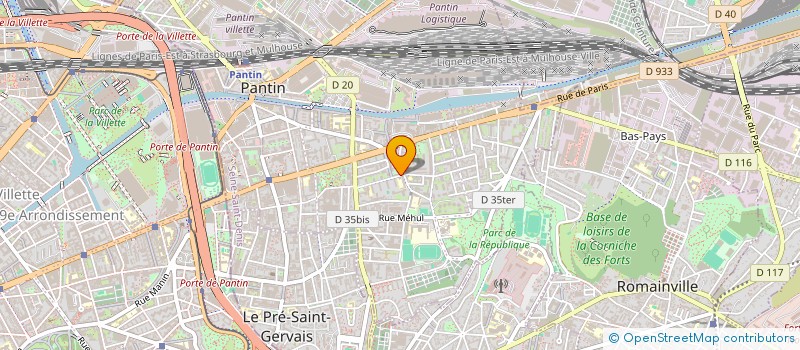 localisation de l'entreprise MONSIEUR CHARLIE BENSIMON  PANTIN