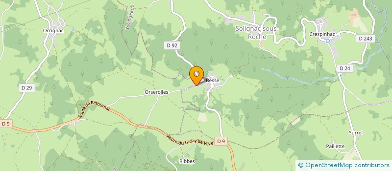 localisation de l'entreprise MONSIEUR CHARLIE BRAESCH  SOLIGNAC-SOUS-ROCHE