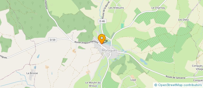 localisation de l'entreprise MONSIEUR CHARLIE DE BARY  MOROGUES