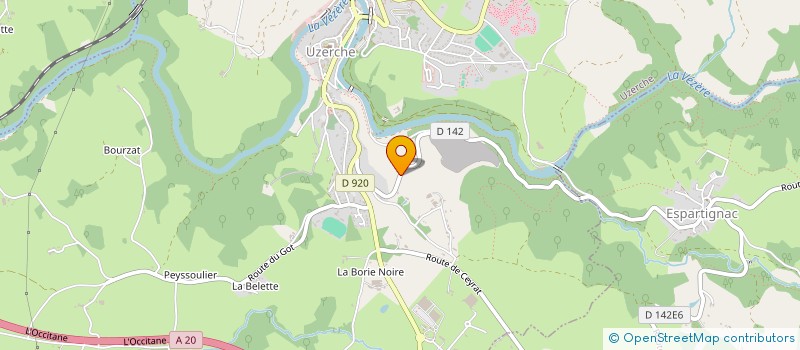localisation de l'entreprise MONSIEUR CHARLIE DJALI à UZERCHE