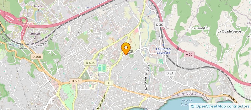 localisation de l'entreprise MONSIEUR CHARLIE EDME  LA CIOTAT