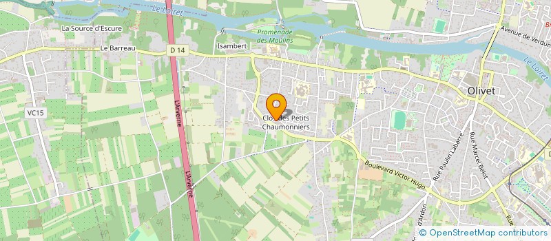 localisation de l'entreprise MONSIEUR CHARLIE GEFFROY à OLIVET