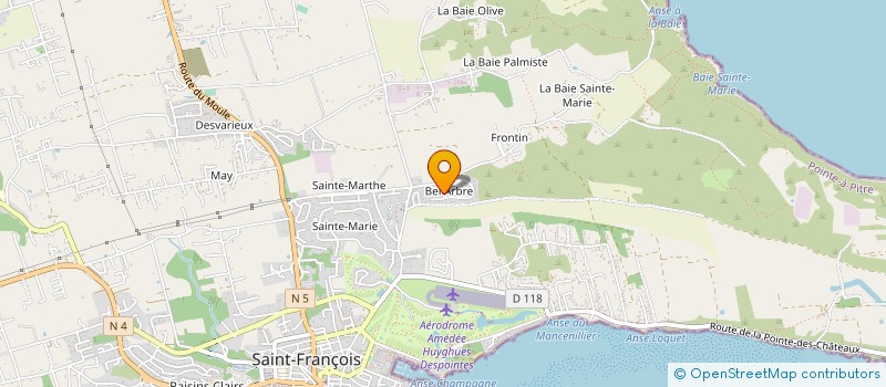 localisation de l'entreprise MONSIEUR CHARLIE GRANDJEAN à SAINT-FRANCOIS