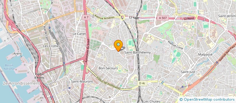 localisation de l'entreprise MONSIEUR CHARLIE JERISON RAJAOBELINA  MARSEILLE