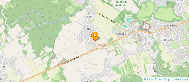 localisation de l'entreprise MONSIEUR CHARLIE LACHAT  DOUVAINE