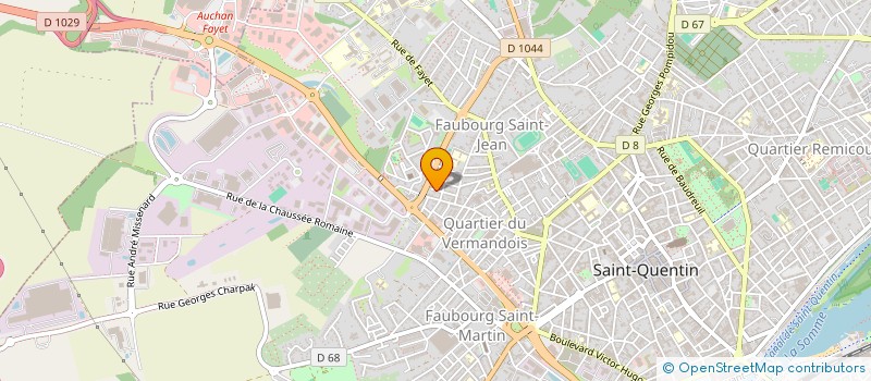 localisation de l'entreprise MONSIEUR CHARLIE LAGRANGE à SAINT-QUENTIN