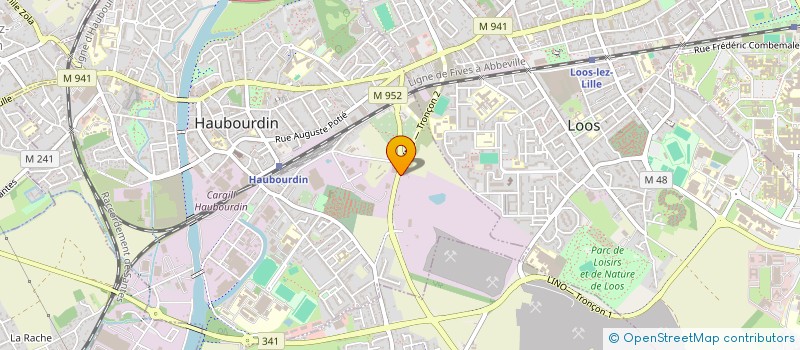 localisation de l'entreprise MONSIEUR CHARLIE LECLERCQ à HAUBOURDIN