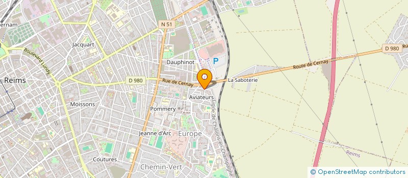 localisation de l'entreprise MONSIEUR CHARLIE LOUIS  REIMS