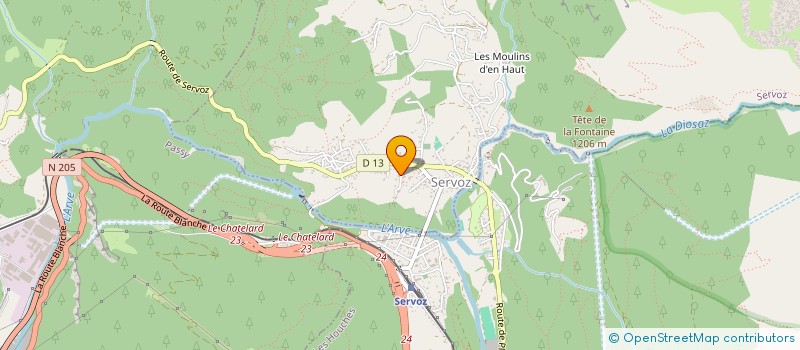 localisation de l'entreprise MONSIEUR CHARLIE MARCHAL  SERVOZ