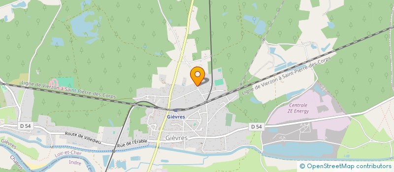 localisation de l'entreprise MONSIEUR CHARLIE MICHELET  GIEVRES