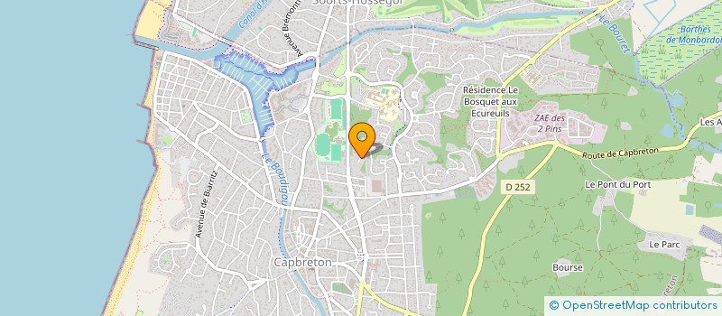 localisation de l'entreprise MONSIEUR CHARLIE MINET  CAPBRETON