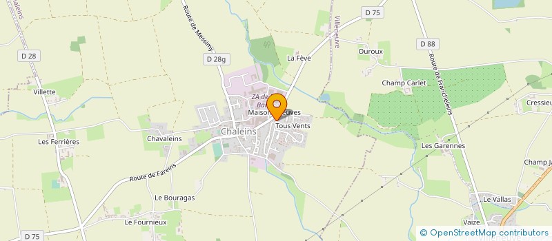 localisation de l'entreprise MONSIEUR CHARLIE MOREL  CHALEINS