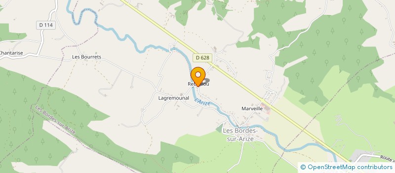 localisation de l'entreprise MONSIEUR CHARLIE PATERCQ à LES BORDES-SUR-ARIZE