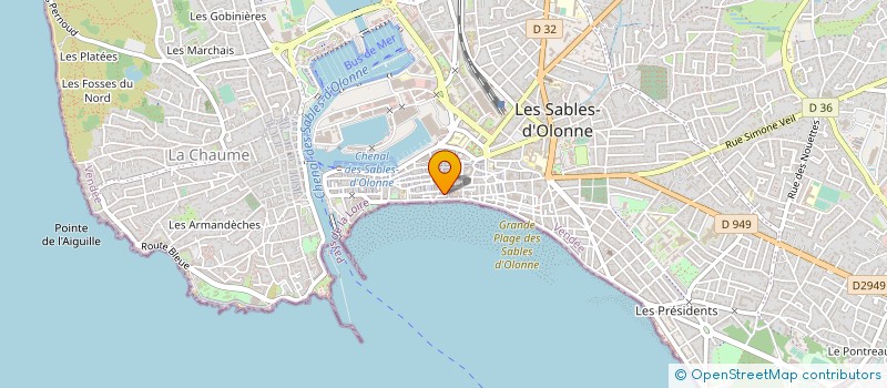 localisation de l'entreprise MONSIEUR CHARLIE PERIOT à LES SABLES D'OLONNE