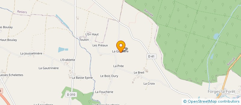 localisation de l'entreprise MONSIEUR CHARLIE PIROIS  FORGES-LA-FORET