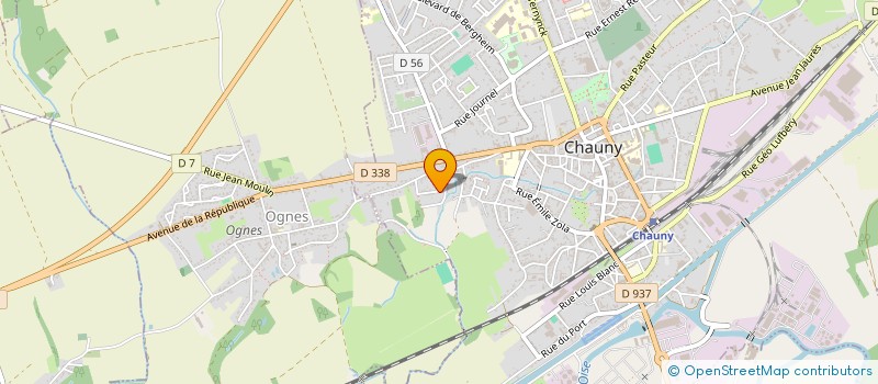 localisation de l'entreprise MONSIEUR CHARLIE SURY  CHAUNY