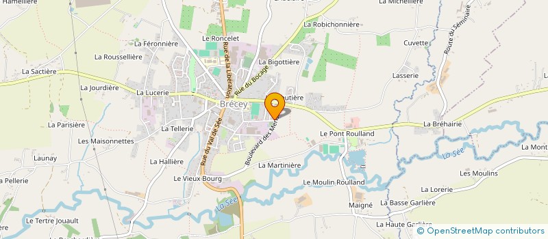 localisation de l'entreprise MONSIEUR CHARLIE TESNIERES  BRECEY