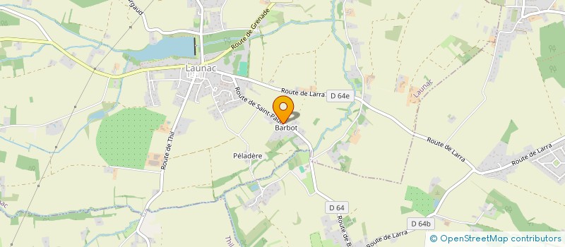 localisation de l'entreprise MONSIEUR CHARLIE THEVENIAUT  LAUNAC