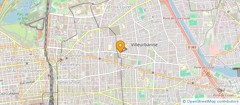 localisation de l'entreprise MONSIEUR CHARLIE TRIPOZ  VILLEURBANNE