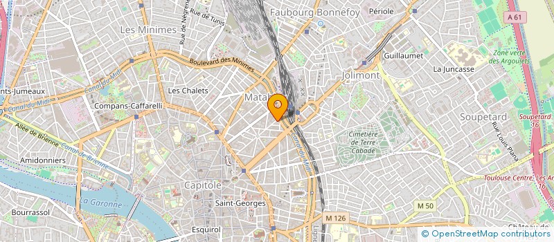 localisation de l'entreprise MONSIEUR CHARLIE TRULLIER  TOULOUSE
